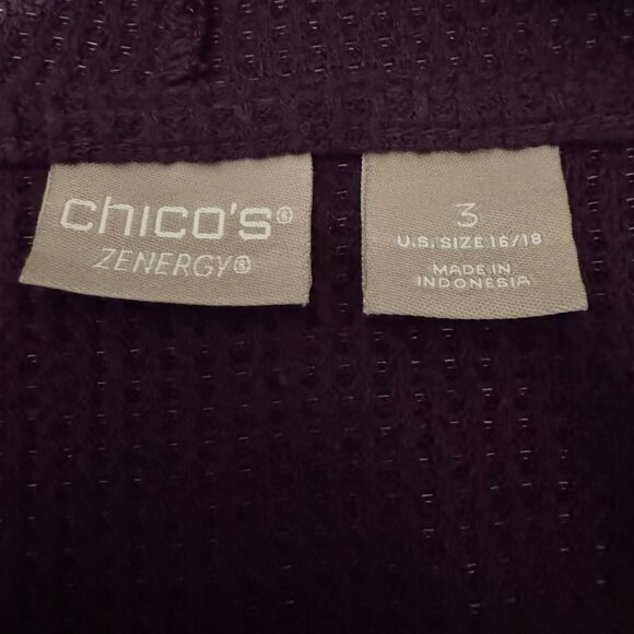 Chico’s Zenergy Purple Cardigan & Camisole Set – Size XL / 16-18 (Chico's 3) - Picture 12 of 13